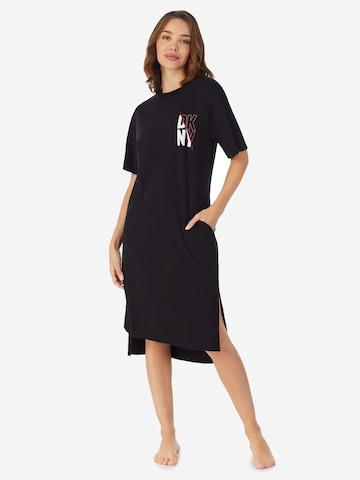DKNY Nachthemd 'Must Have Basic' in Schwarz: Vorderseite