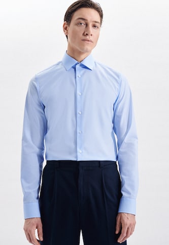 SEIDENSTICKER Slim fit Business Shirt in Blue: front