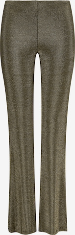 Nicowa Flared Broek 'CAROWI' in Goud: voorkant