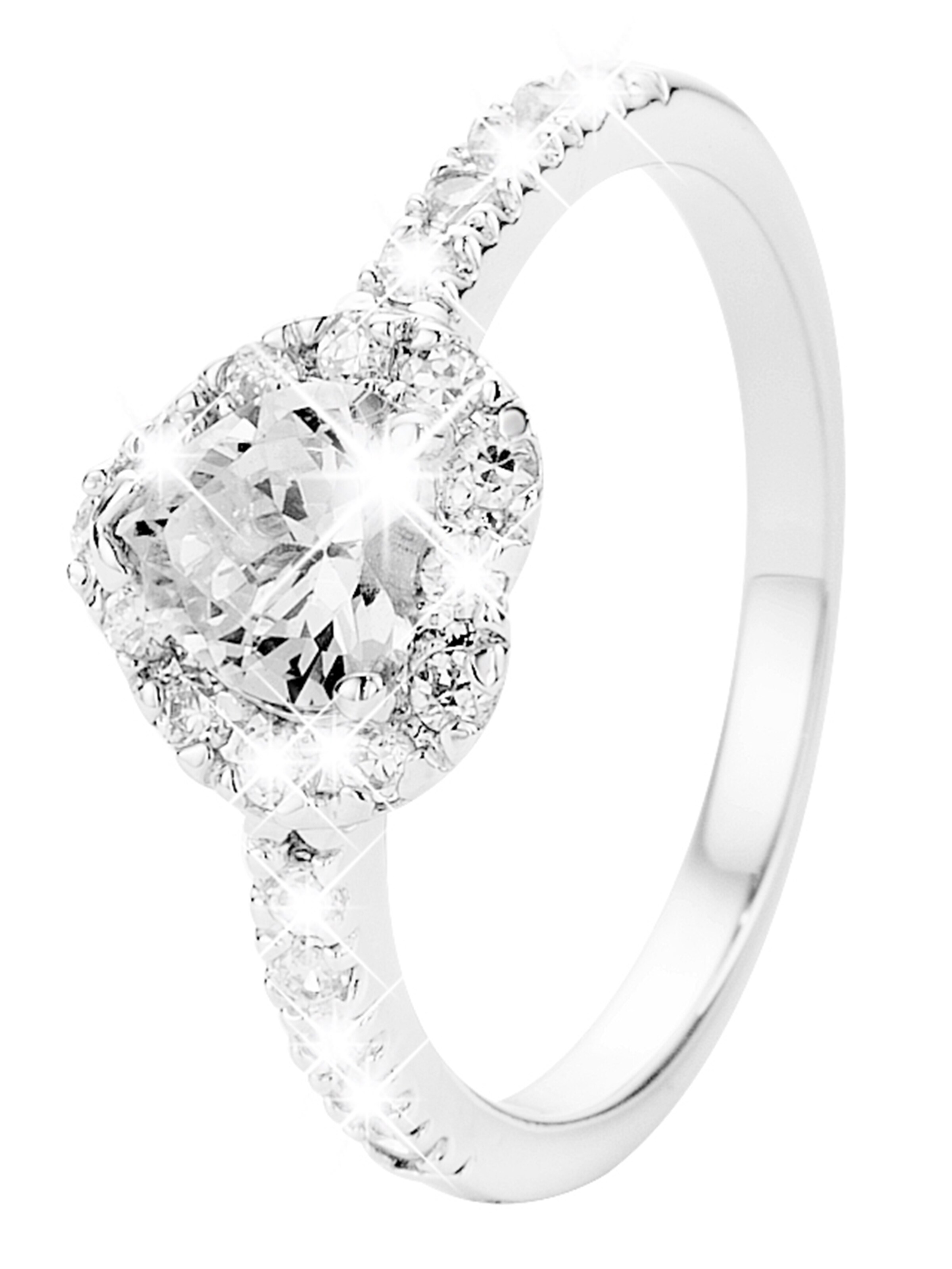 Lucardi Ring in Zilver: voorkant