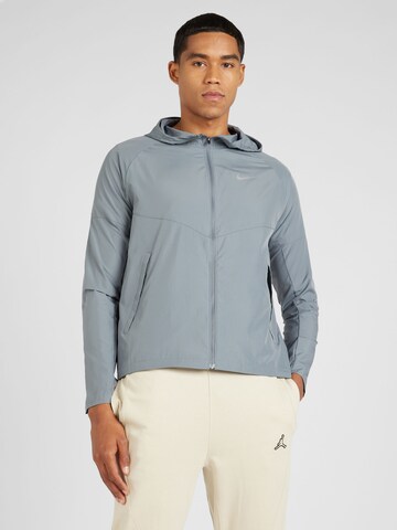 NIKE Sports jacket 'Miler' in Grey: front