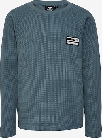 Hummel Shirt 'WALTER WAFFLE ' in Blauw: voorkant