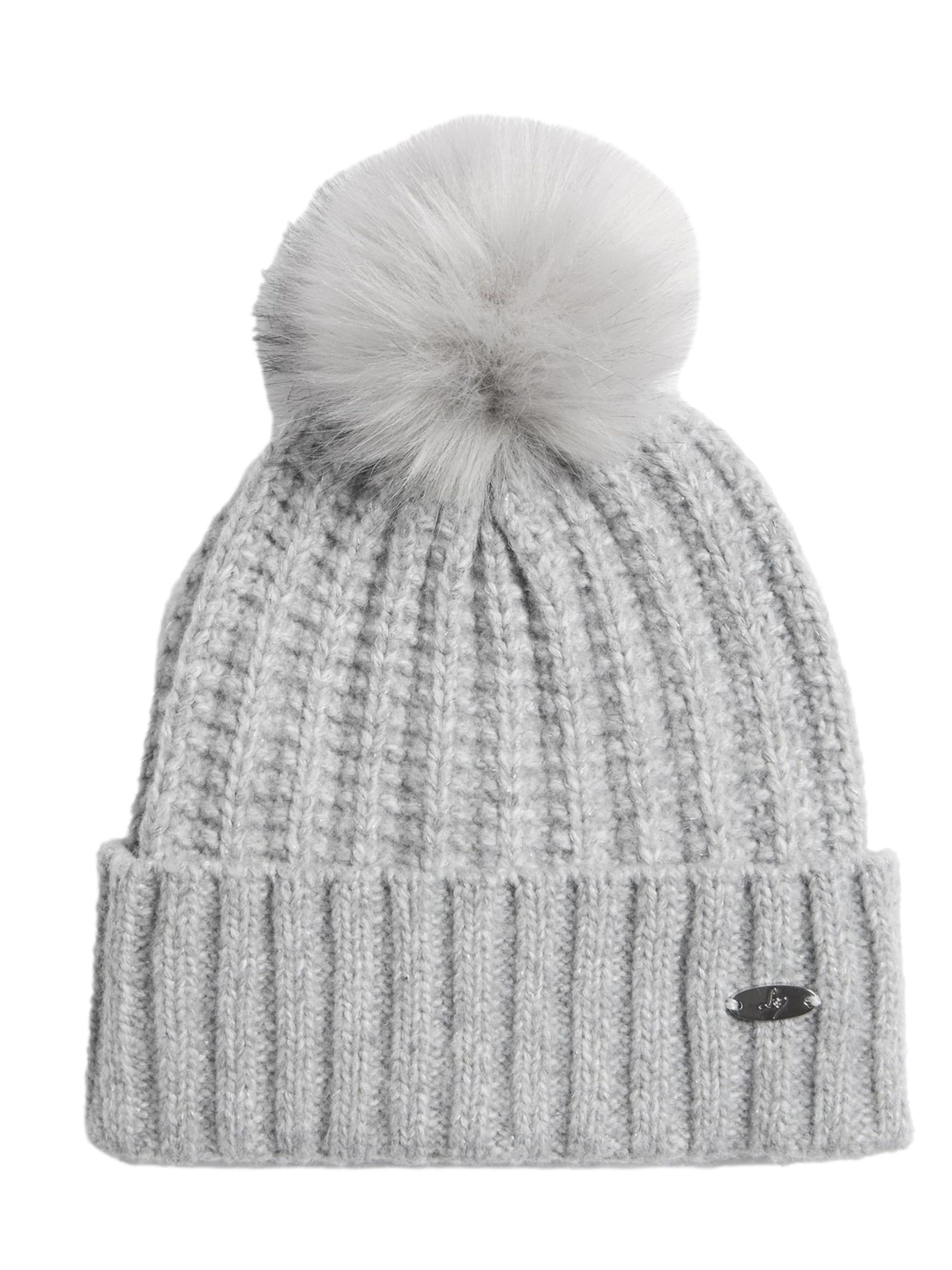 Lipsy Czapka w kolorze szary: przód