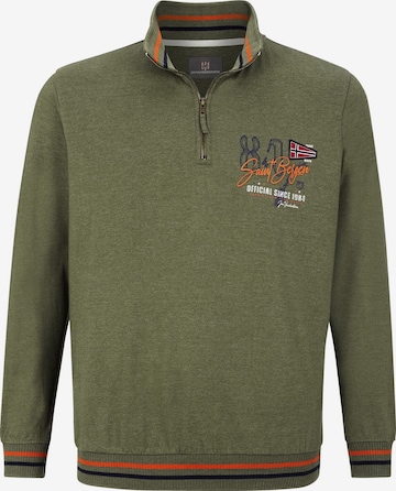 Jan Vanderstorm Sweatshirt ' Thorben ' in Green: front