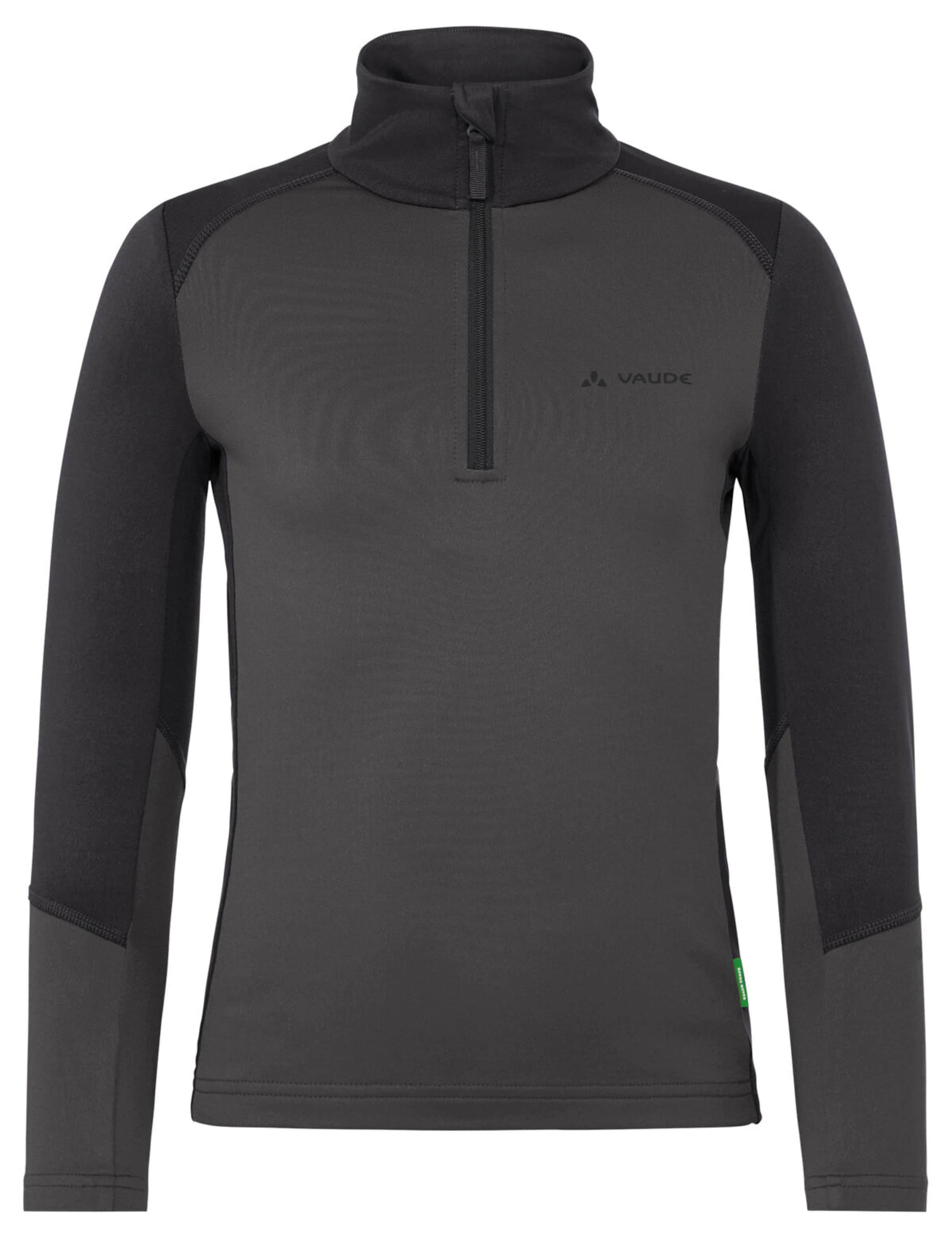 VAUDE Sportpullover 'Livigno' in Grau: Vorderseite