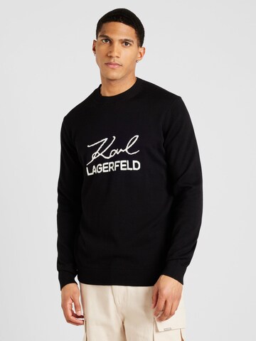 Karl Lagerfeld Sweater in Black: front