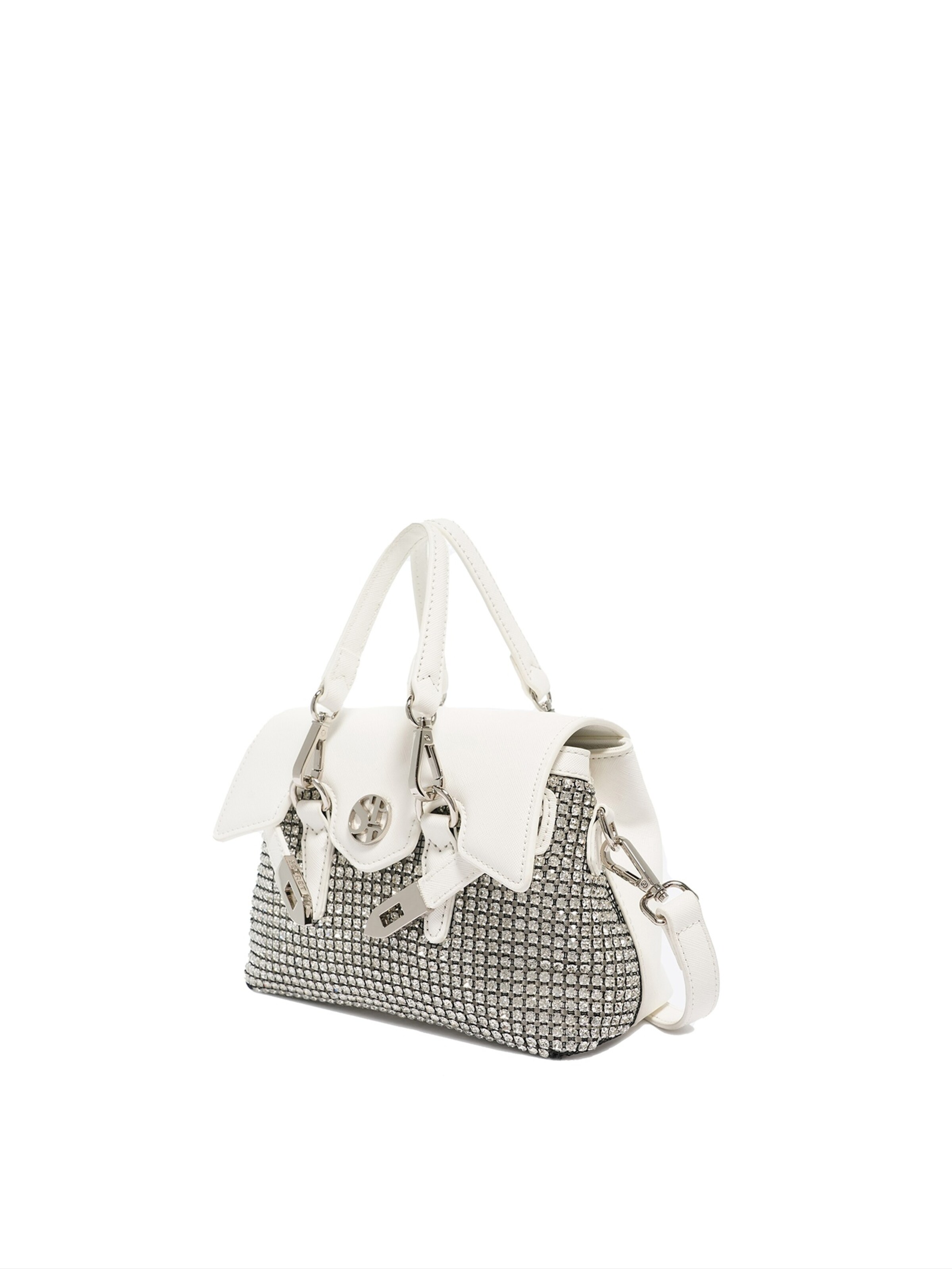 Secret Pon Pon Handbag 'Zelia Pro' in White: front