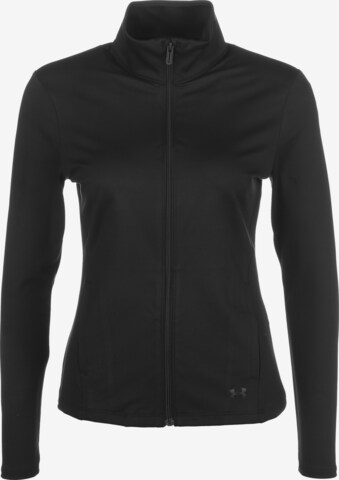 UNDER ARMOUR Athletic Jacket 'Motion' in Black: front