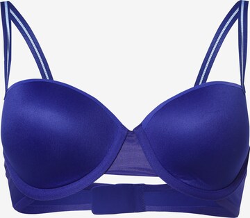 NATURANA T-shirt Bra in Blue: front