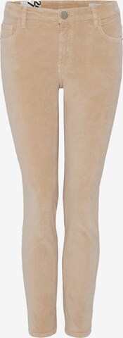 Skinny Pantalon 'Evita' OPUS en beige : devant