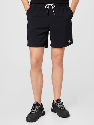 OAKLEY Regular Workout Pants 'CLEAR LAKE' in Black: front