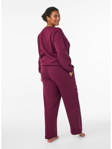 Loosefit Pantaloni 'Rikke' di Zizzi in rosso