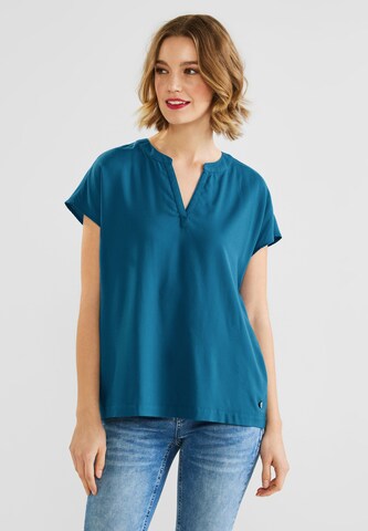 STREET ONE Blouse in Blue: front