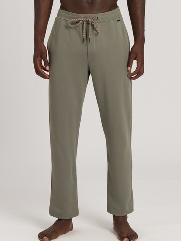 Hanro Pajama Pants in Green: front