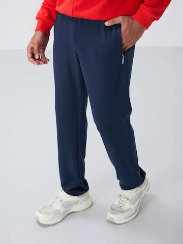 Tommy Life Normální Sportovní kalhoty 'Jogginghose' – modrá: přední strana