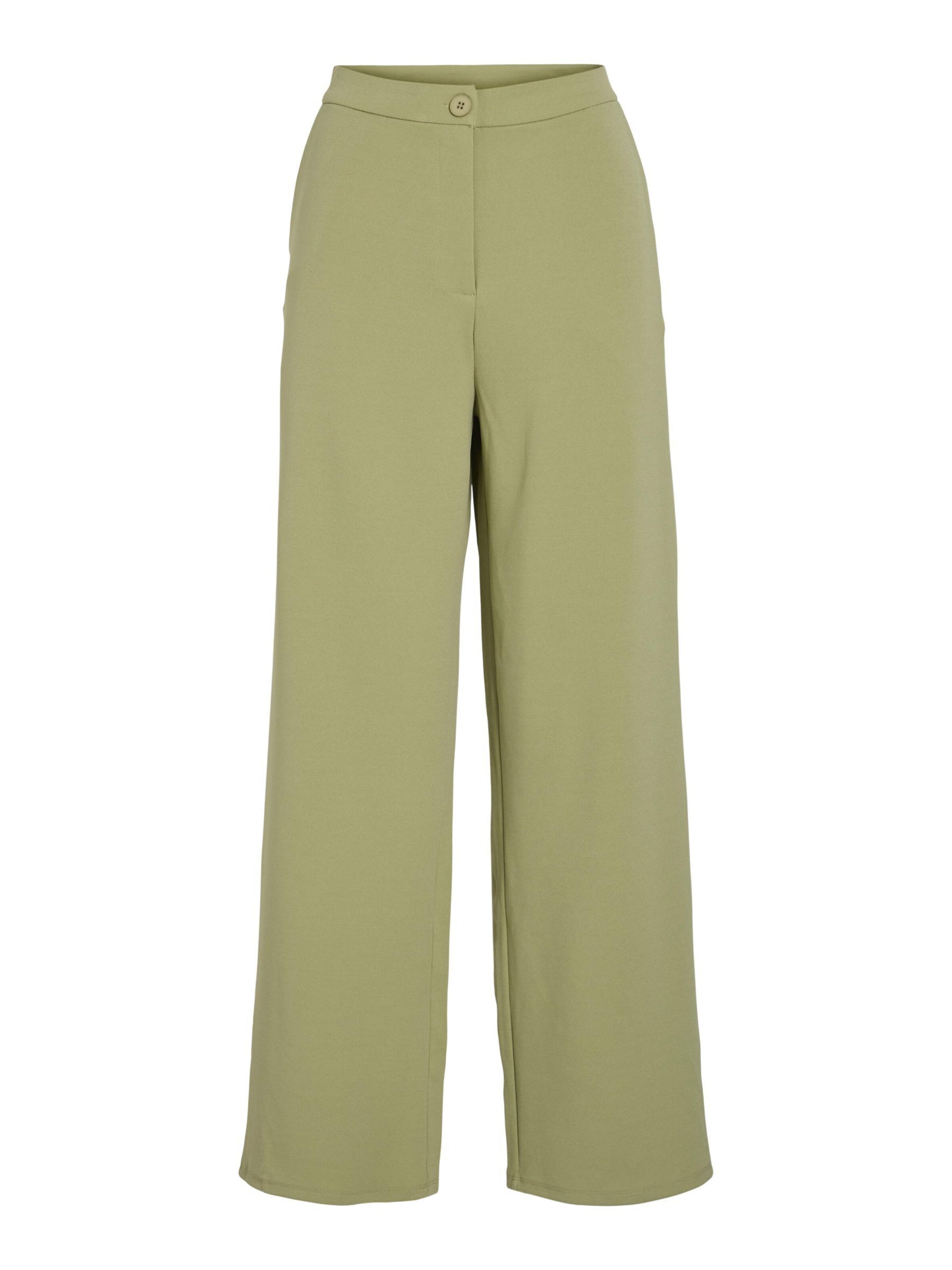 Wide Leg Pantalon VILA en vert : devant