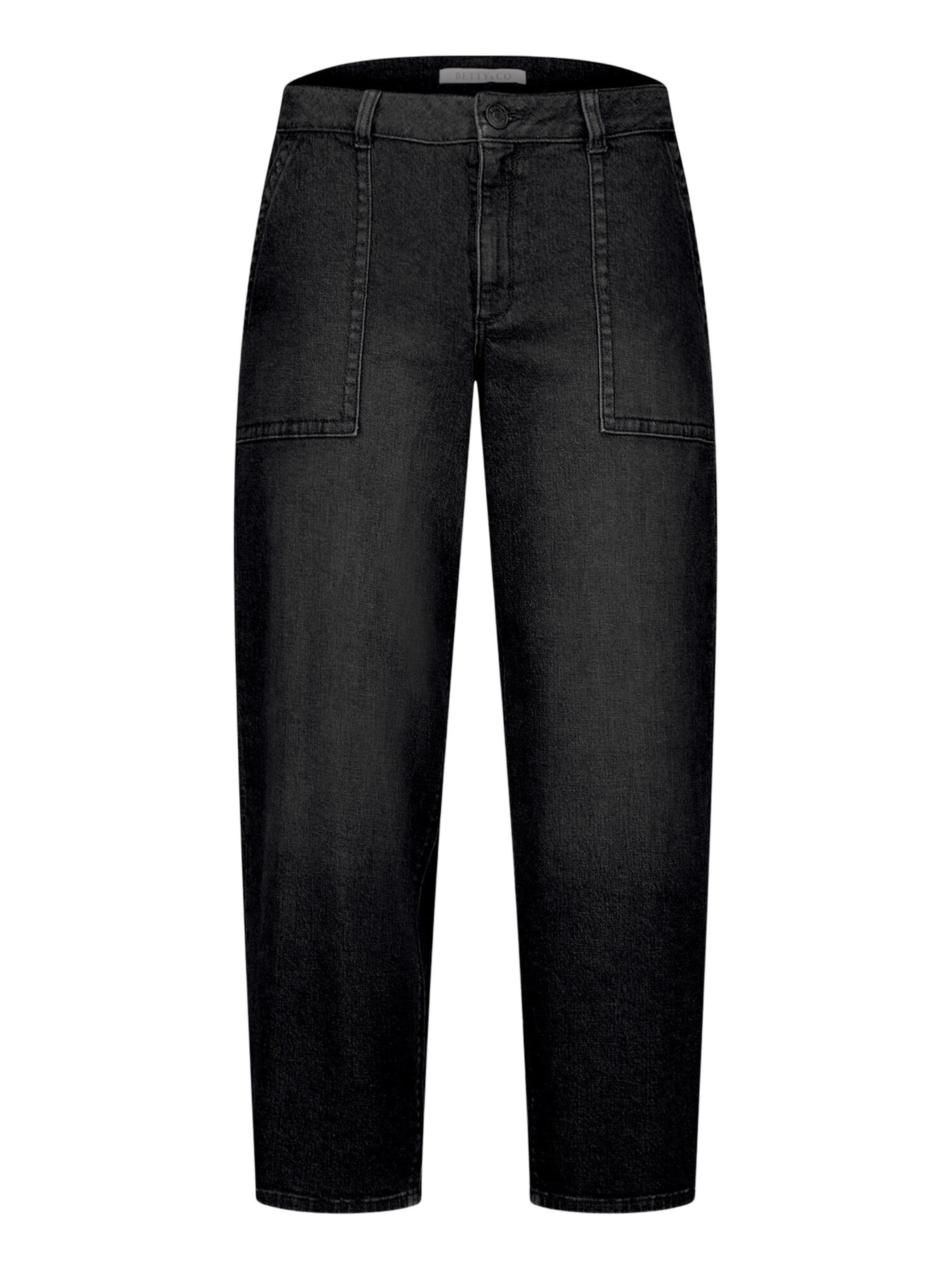 Coupe slim Jean Betty & Co en noir : devant
