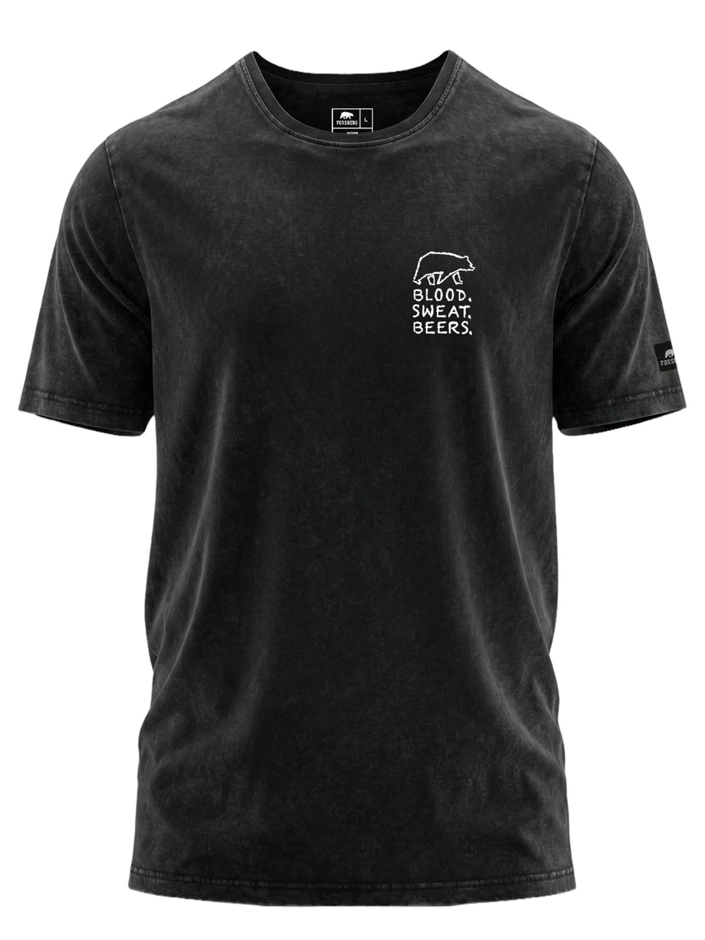FORSBERG Shirt 'Drengson T‑Shirt' in Black: front