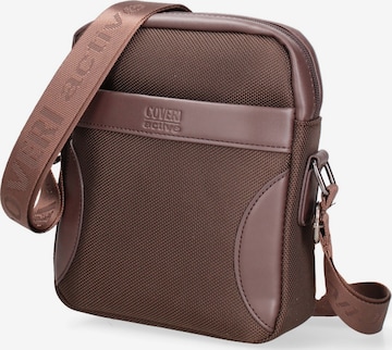 Sac à bandoulière Enrico Coveri en marron : devant
