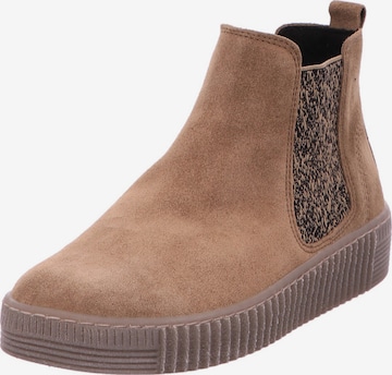 GABOR Chelsea Boots in Beige: front