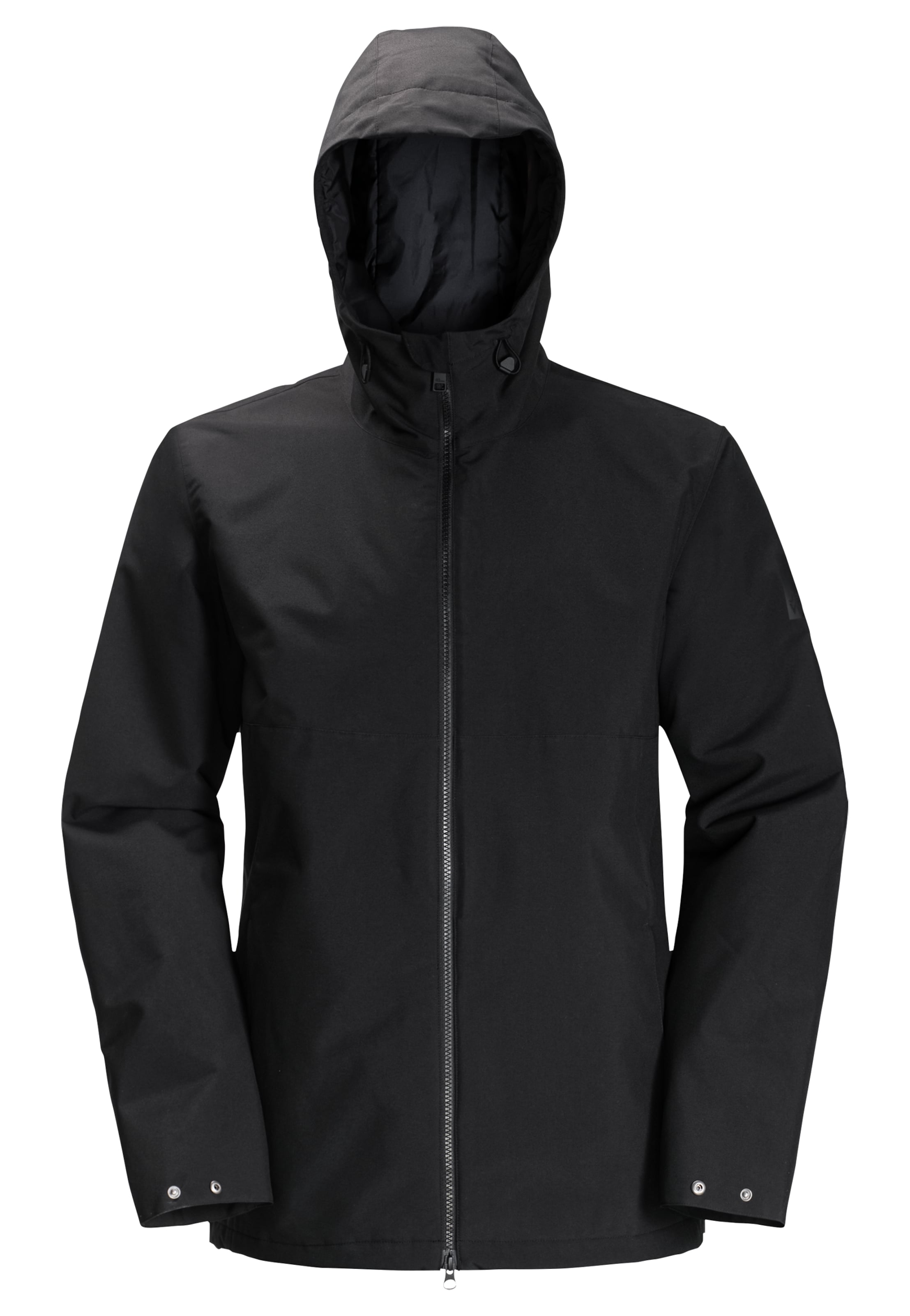 JACK WOLFSKIN Outdoor jacket in Black: front