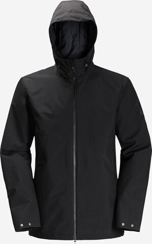 JACK WOLFSKIN Outdoor jacket in Black: front