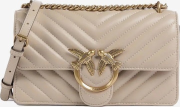 Borsa a spalla '100074 A0GK' di PINKO in beige: frontale
