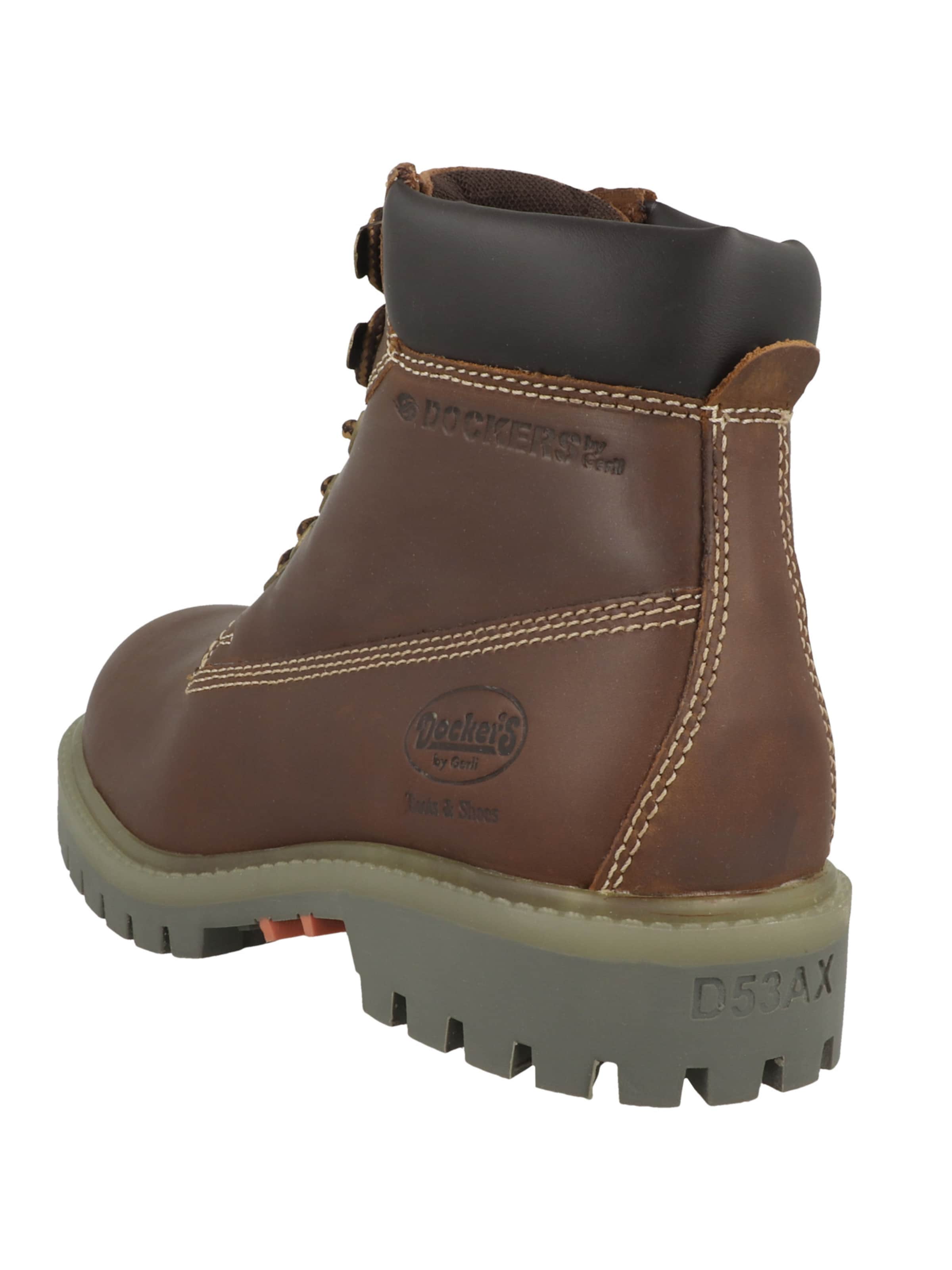 Dockers by Gerli - Botim com fivela em castanho