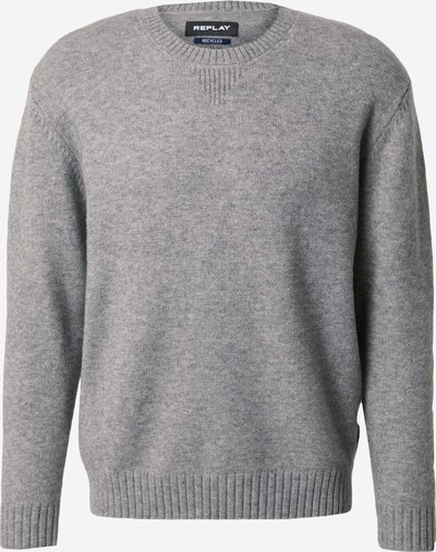REPLAY Sweater 'Mesh' in mottled grey, Item view