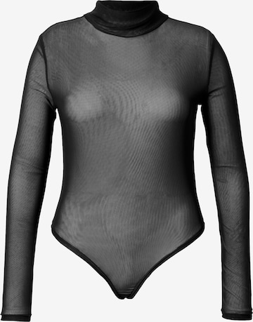 Ulla Popken Shirtbody in Schwarz: Vorderseite