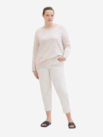 Tom Tailor Women + T-shirt i beige