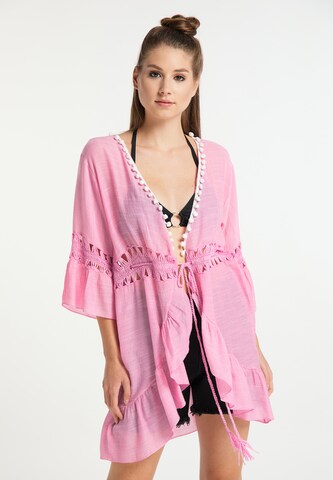 MYMO Plážové šaty - ružová: predná strana