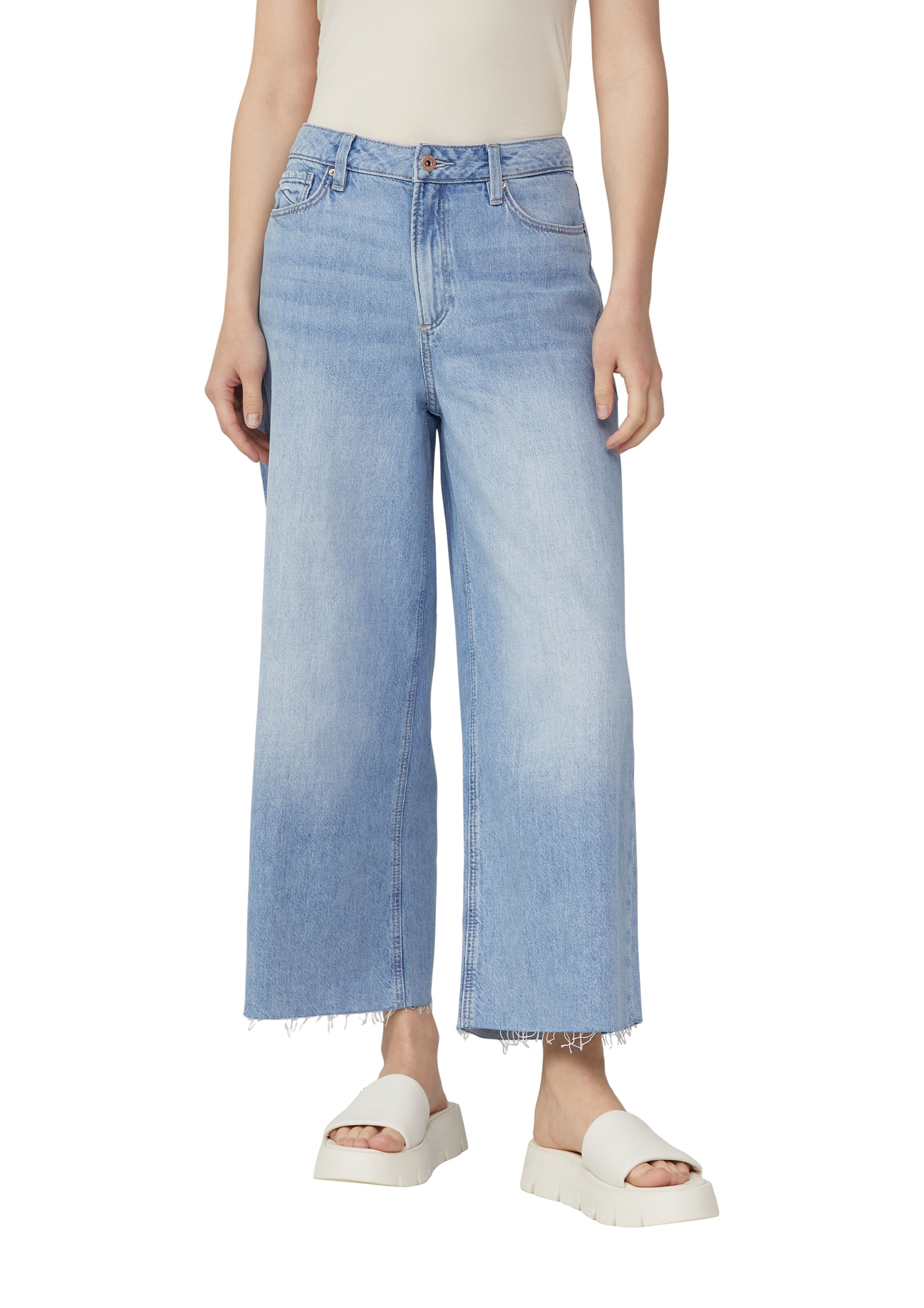 QS Wide leg Jeans 'Catie' in Blue
