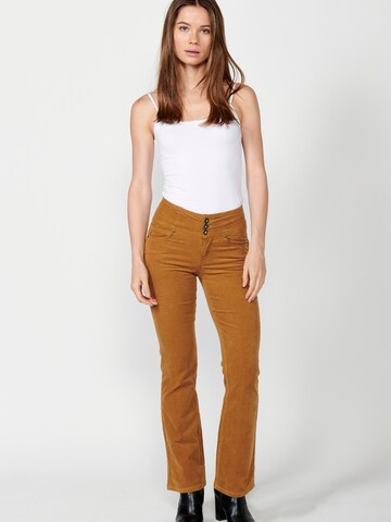 Bootcut Pantalon KOROSHI en beige