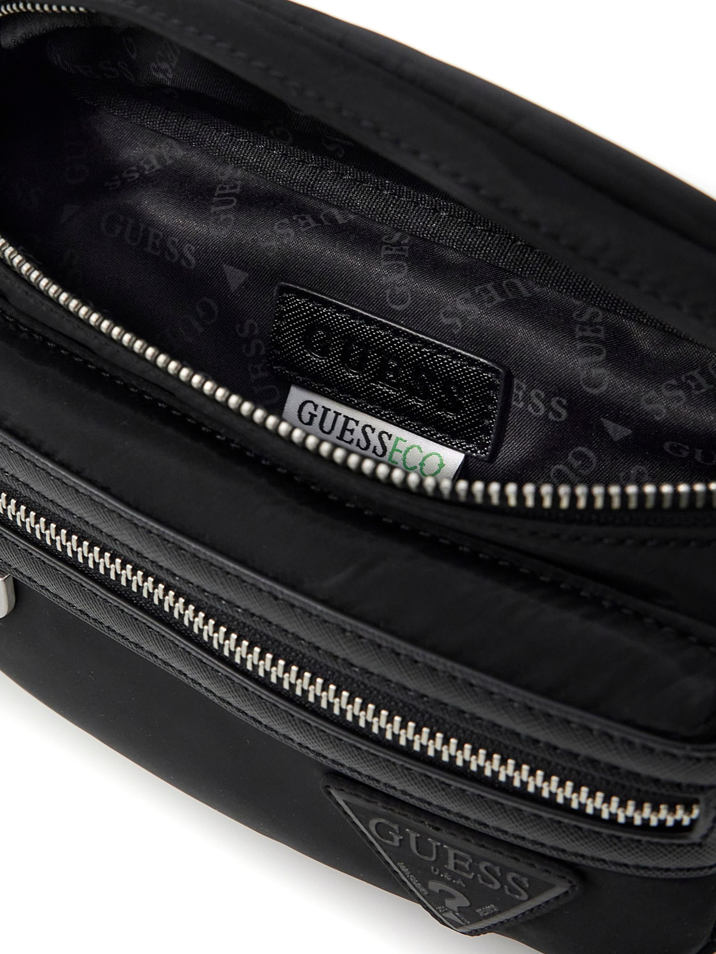 GUESS Torbica za okrog pasu 'BERLIN' | črna barva
