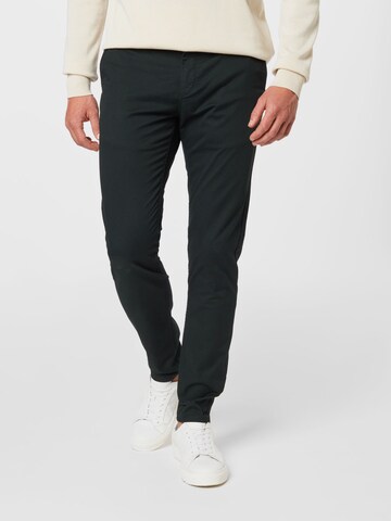 Coupe slim Pantalon chino 'MOTT' SCOTCH & SODA en vert : devant