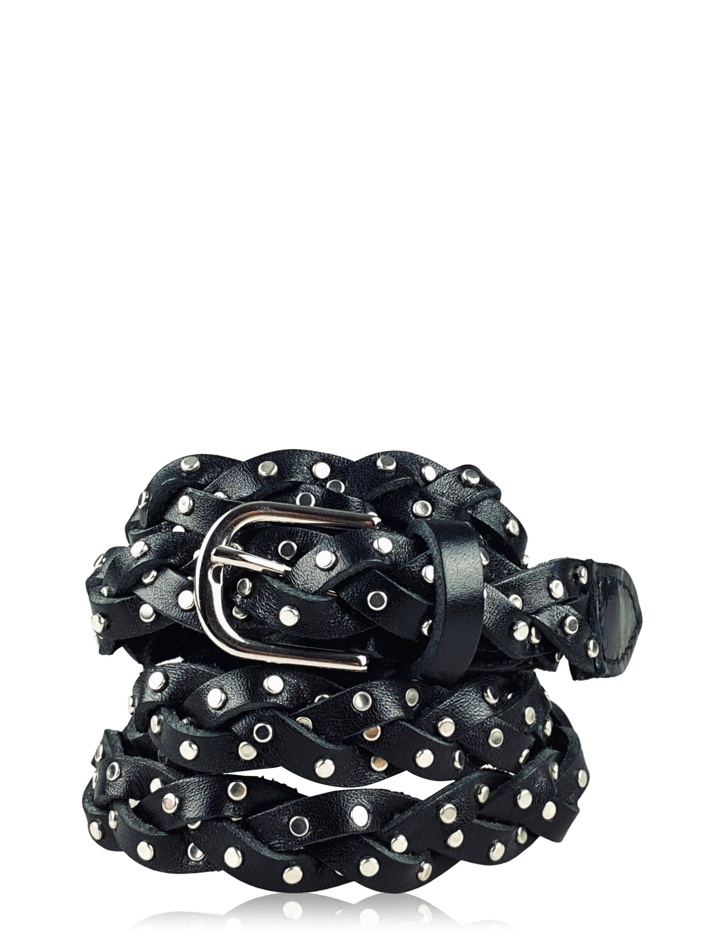COLLEZIONE ALESSANDRO Belt 'Yachting' in Black: front