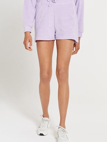 Shorts 'MIAMI' Shiwi en violet : devant