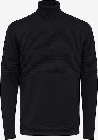 SELECTED HOMME - Jersey 'Maine' en negro: frente