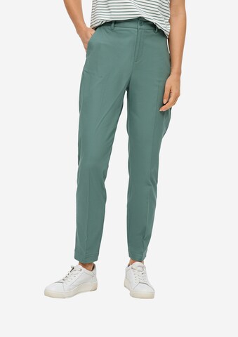 Coupe slim Pantalon s.Oliver en vert : devant