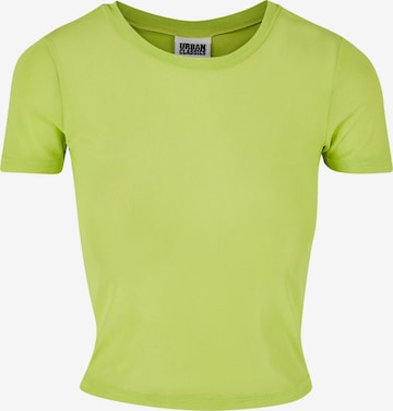 T-shirt 'Mesh Tee' Urban Classics en jaune : devant