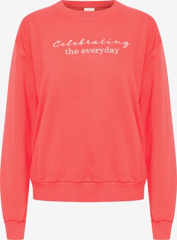 Sweat-shirt 'Dina' Kaffe en rouge : devant