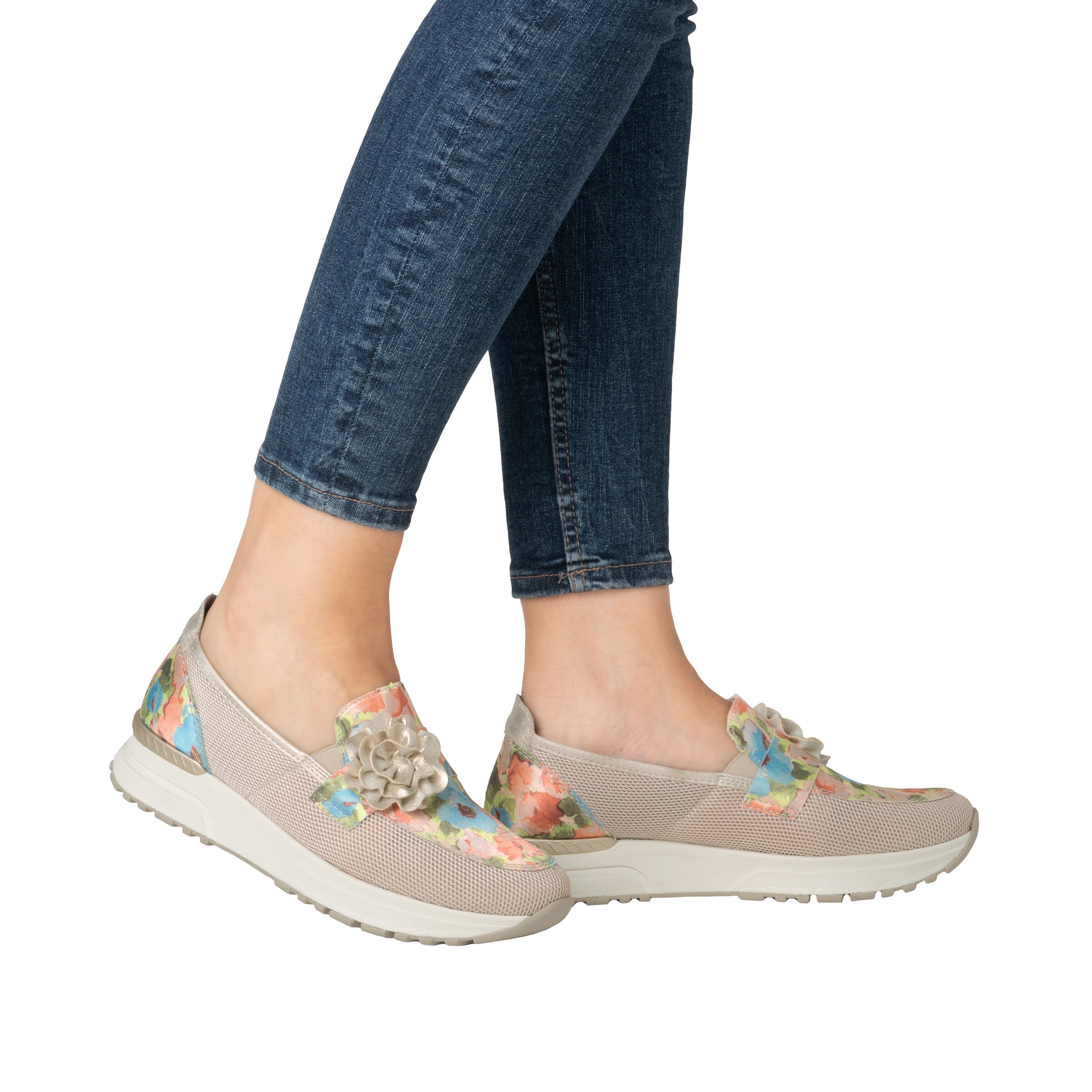 Rieker Classic Flats in Pink