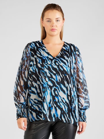 EVOKED Blouse in Zwart: voorkant