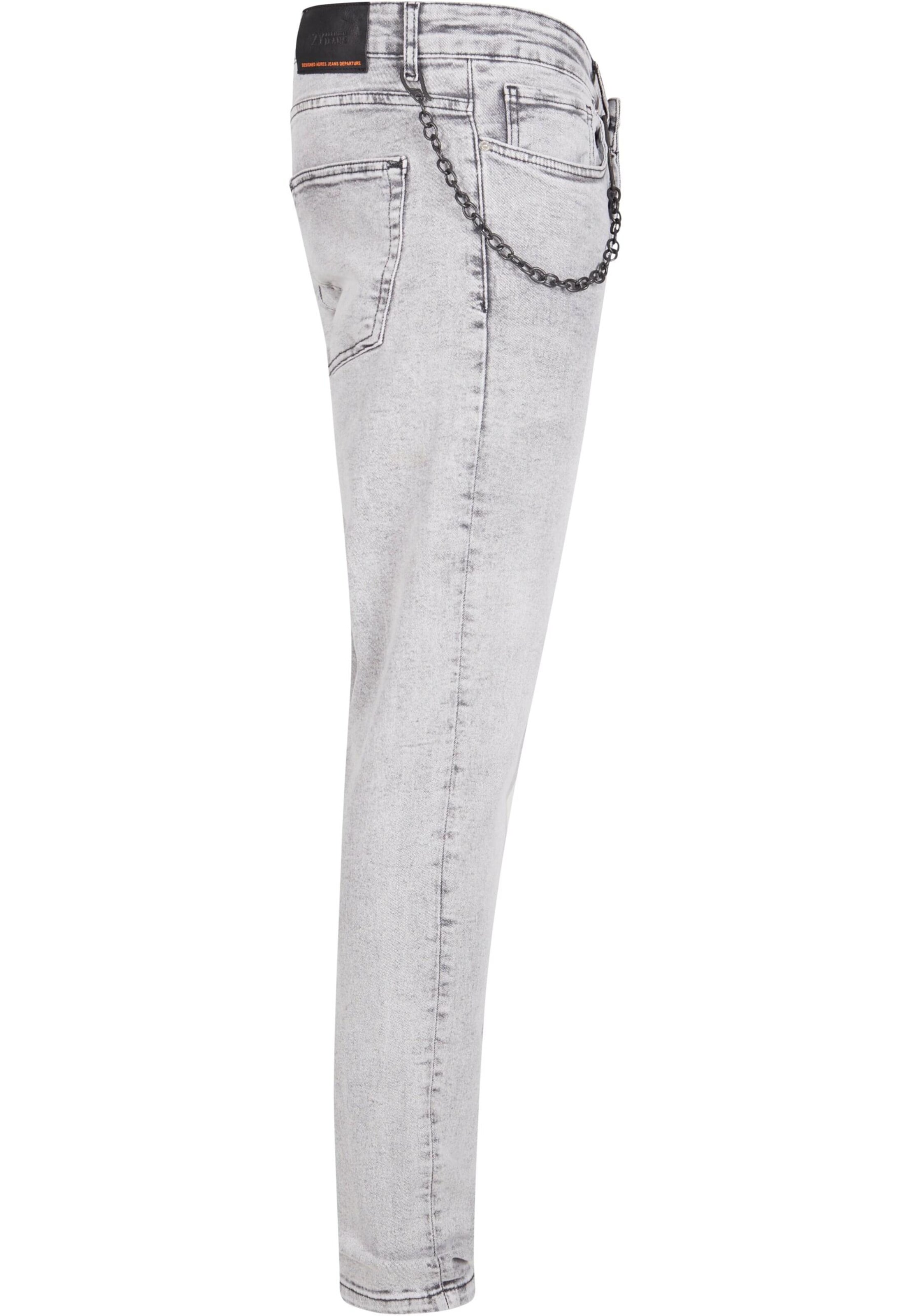 Tapered Jeans di 2Y Premium in grigio