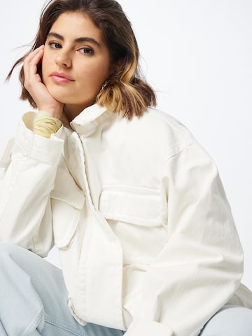 Monki Between-Season Jacket in White