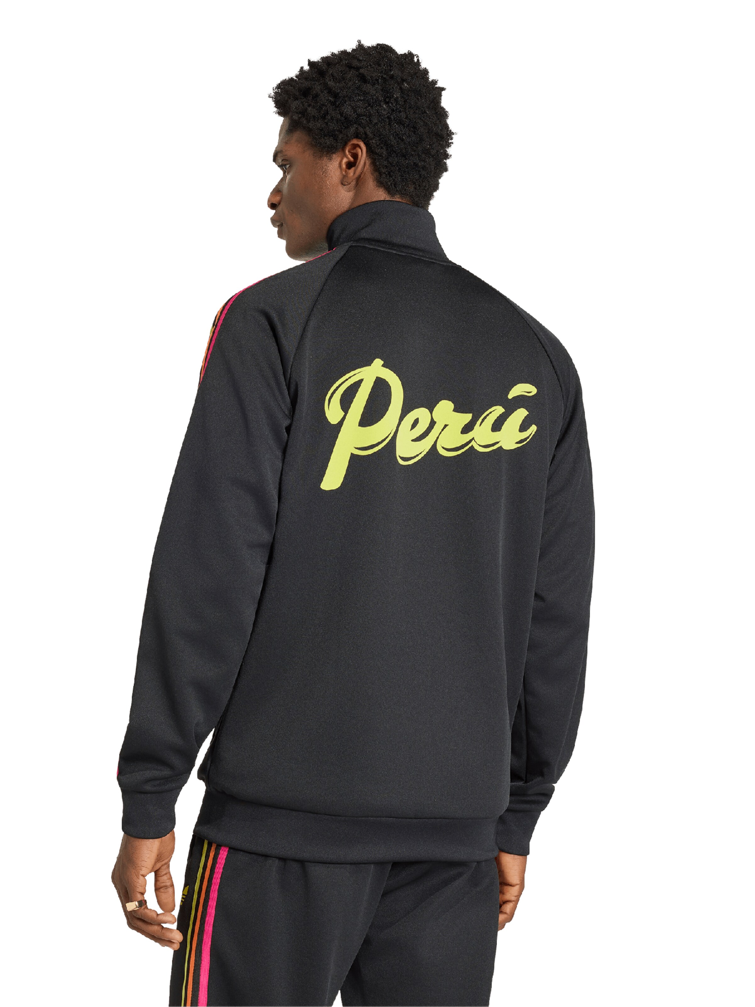 Bluză cu fermoar sport 'Peru' de la ADIDAS PERFORMANCE pe negru