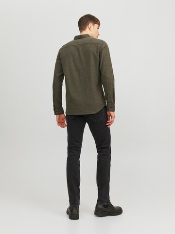 JACK & JONES Slim fit Koszula 'Classic' w kolorze zielony