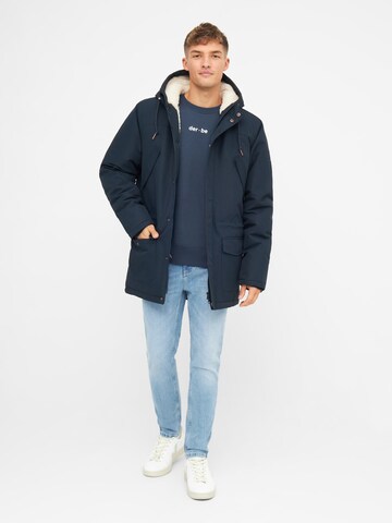 Derbe Winterjacke 'Festholm' in Blau
