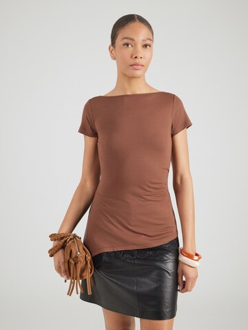 ABOUT YOU - Camisa 'Nayeli' em castanho: frente